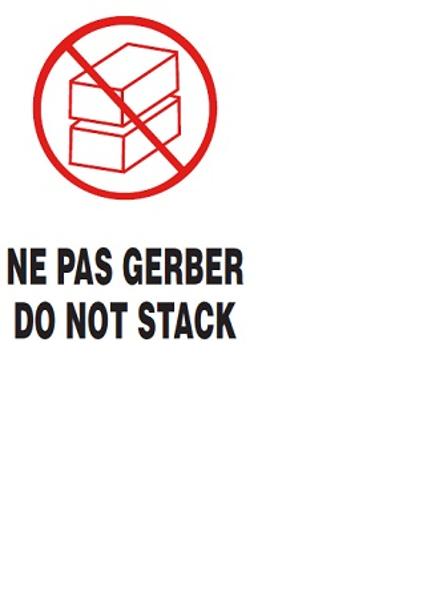 ETIQUETTE NE PAS GERBER 90X130MM