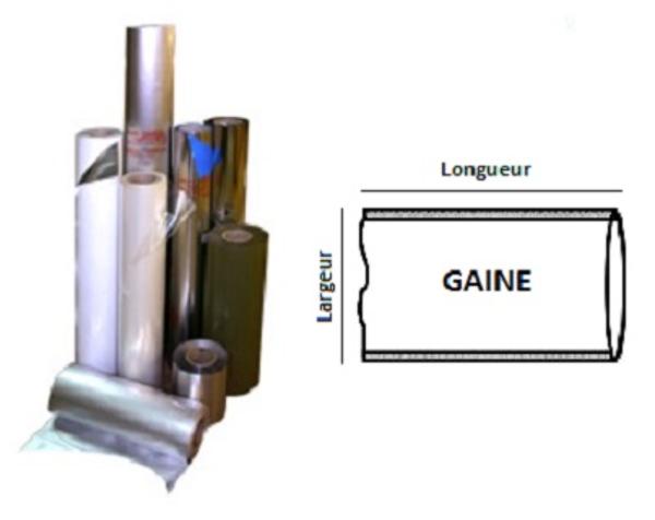 GAINE ALU PET 370X100M