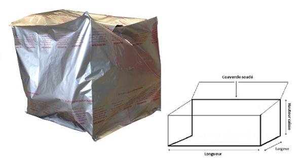 HOUSSE ALU PET 900X450+450X950MM